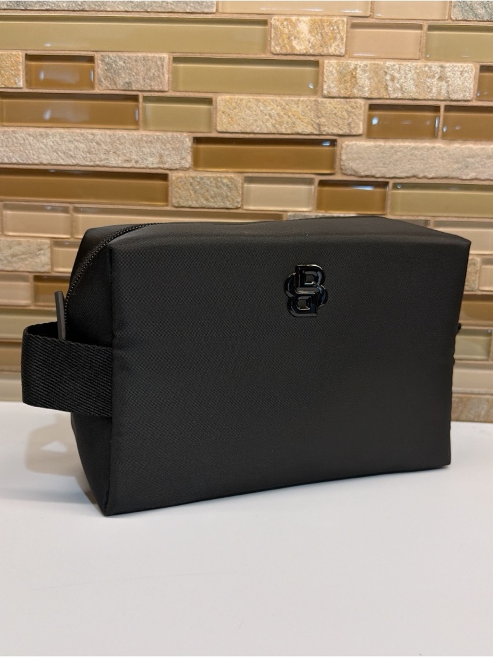 BOSS Parfums Men’s Toiletry Bag Black Cosmetic Pouch